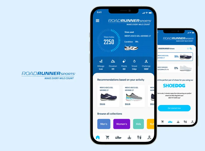 Activewear store — commerce mobile design