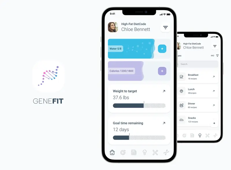 GeneFit — health mobile design
