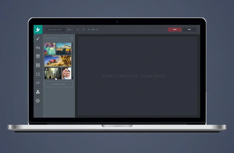 Simplified web builder — saas web design